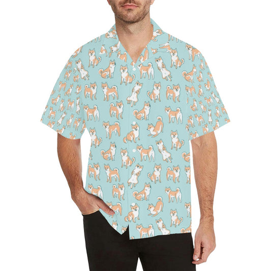 Shiba Inu Print Design LKS304 Men's Hawaiian Shirt