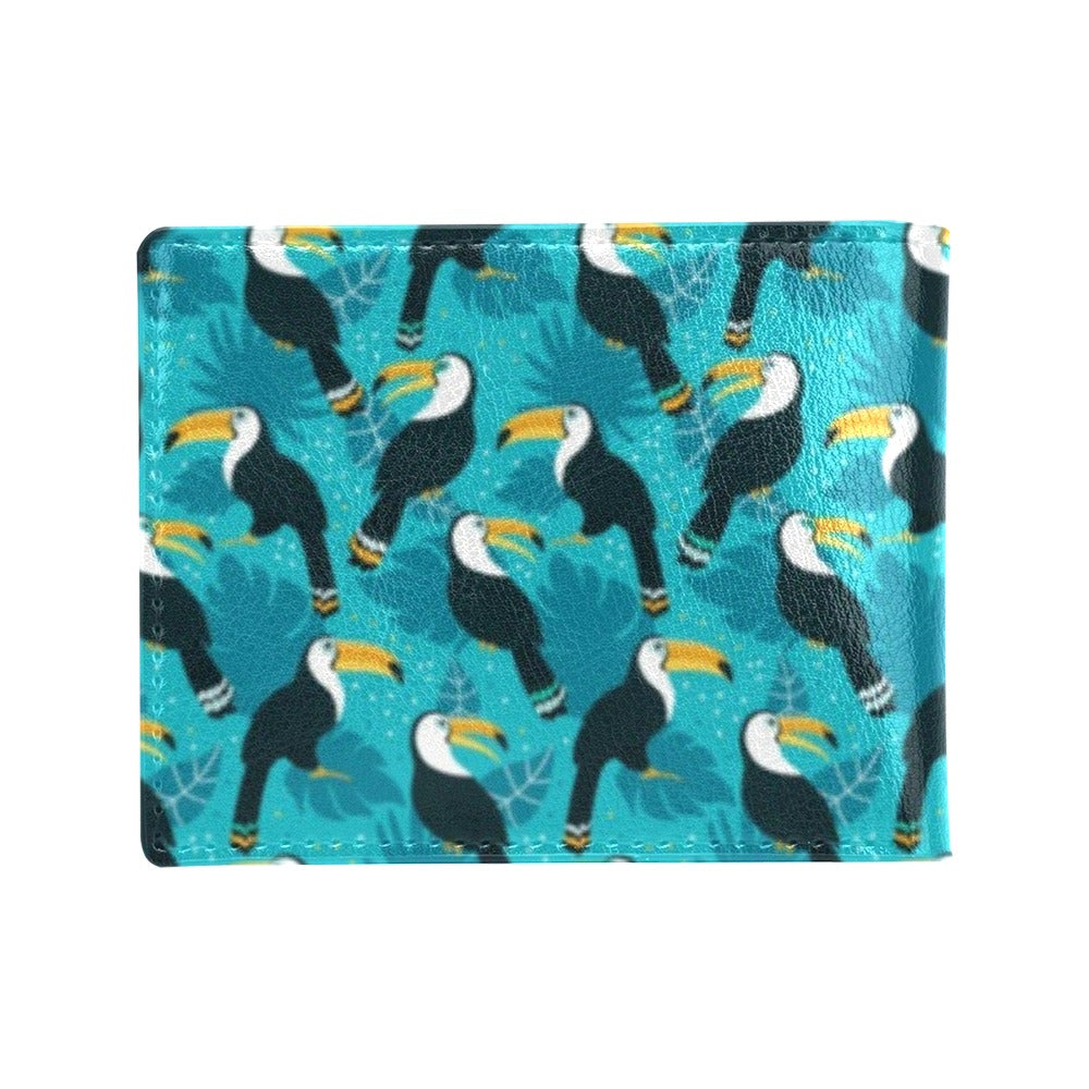 Toucan Parrot Pattern Print Men's ID Card Wallet