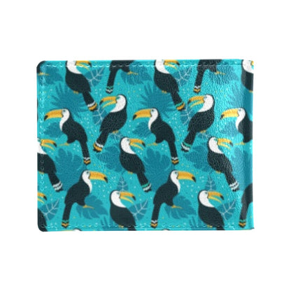 Toucan Parrot Pattern Print Men's ID Card Wallet