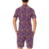 Sun Moon Star Design Themed Print Men's Romper