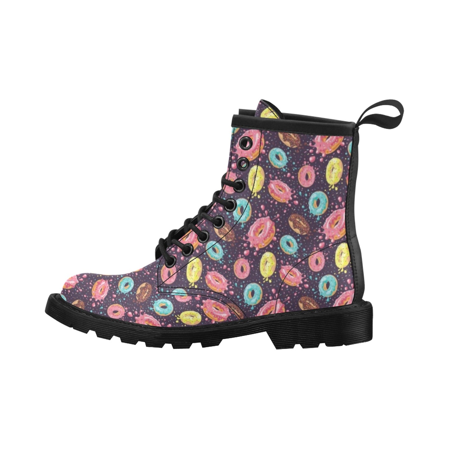 Donut Pattern Print Design DN03 Women's Boots