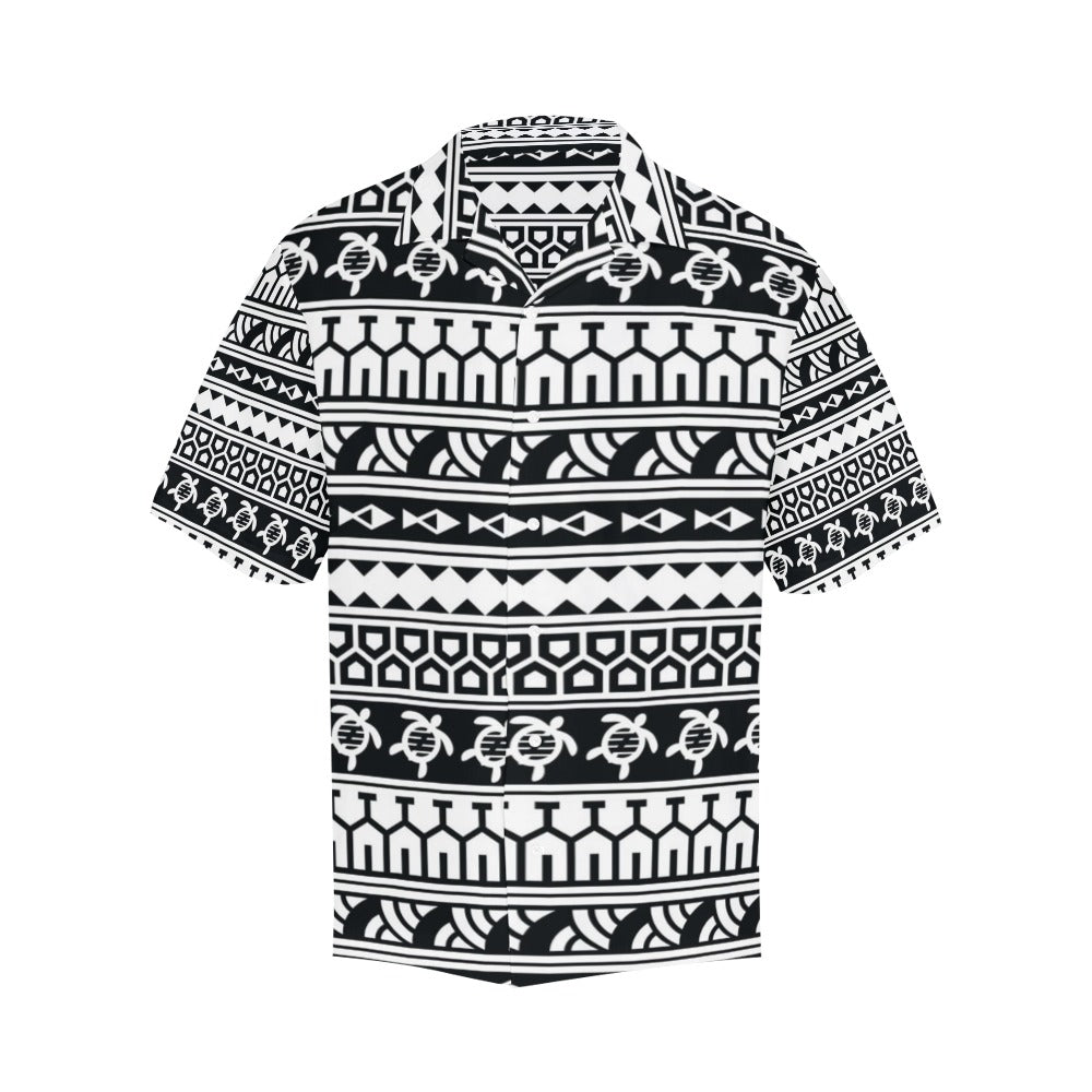 Samoan Pattern Print Design LKS303 Men's Hawaiian Shirt