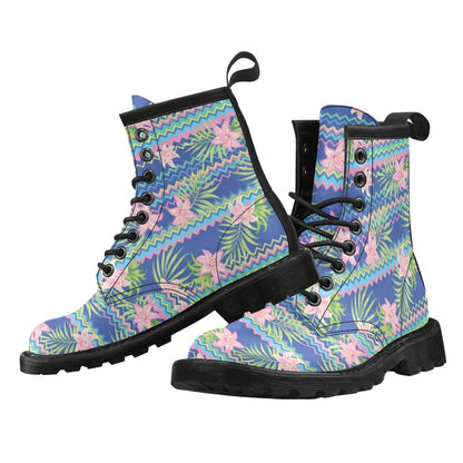 Lily Pattern Print Design LY015 Women's Boots