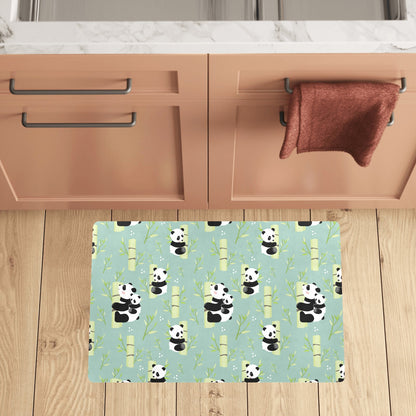 Panda Pattern Print Design A03 Kitchen Mat