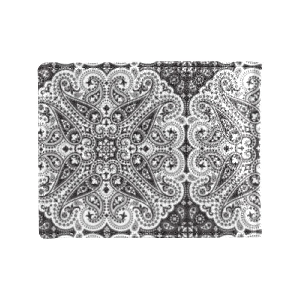 Bandana Print Design LKS309 Men's ID Card Wallet