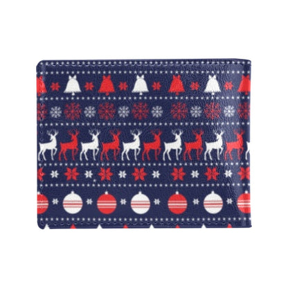 Reindeer Print Design LKS404 Men's ID Card Wallet