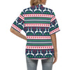 Reindeer Pattern Print Design 03 Women's Hawaiian Shirt