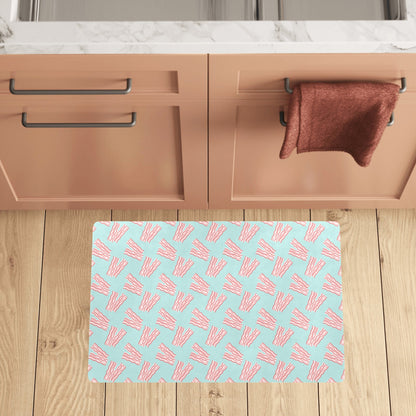 Bacon Pattern Print Design 04 Kitchen Mat