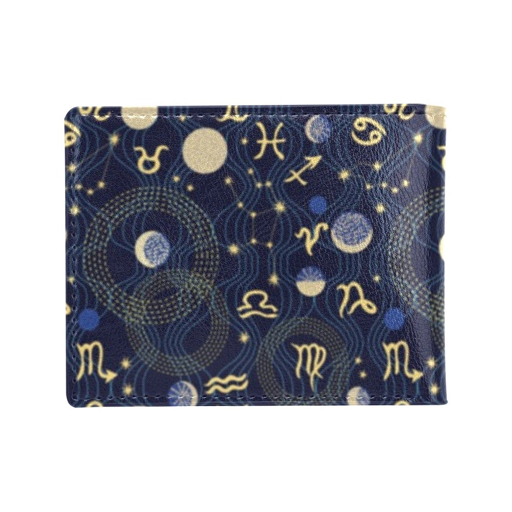 Zodiac Print Design LKS302 Men's ID Card Wallet