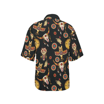 Native American Symbol Pattern Women's Hawaiian Shirt