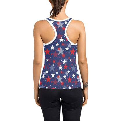 Star Print Design LKS304 Women's Racerback Tank Top