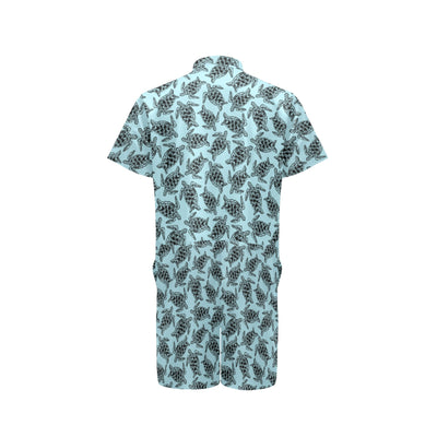 Sea Turtle Print Design LKS3010 Men's Romper