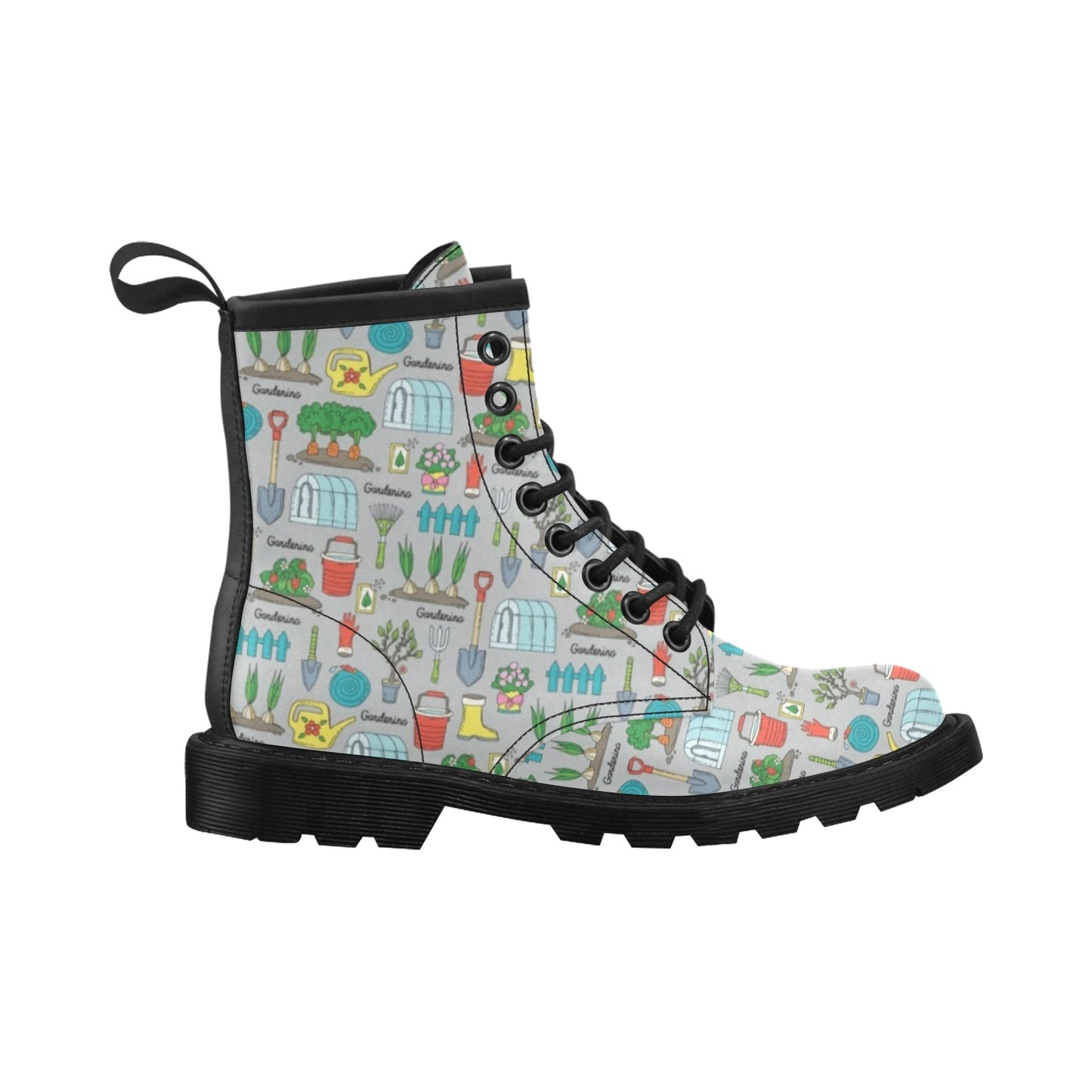 Gardening Pattern Print Design G07 Women's Boots