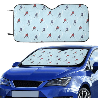 Hockey Player Print Design LKS302 Car front Windshield Sun Shade