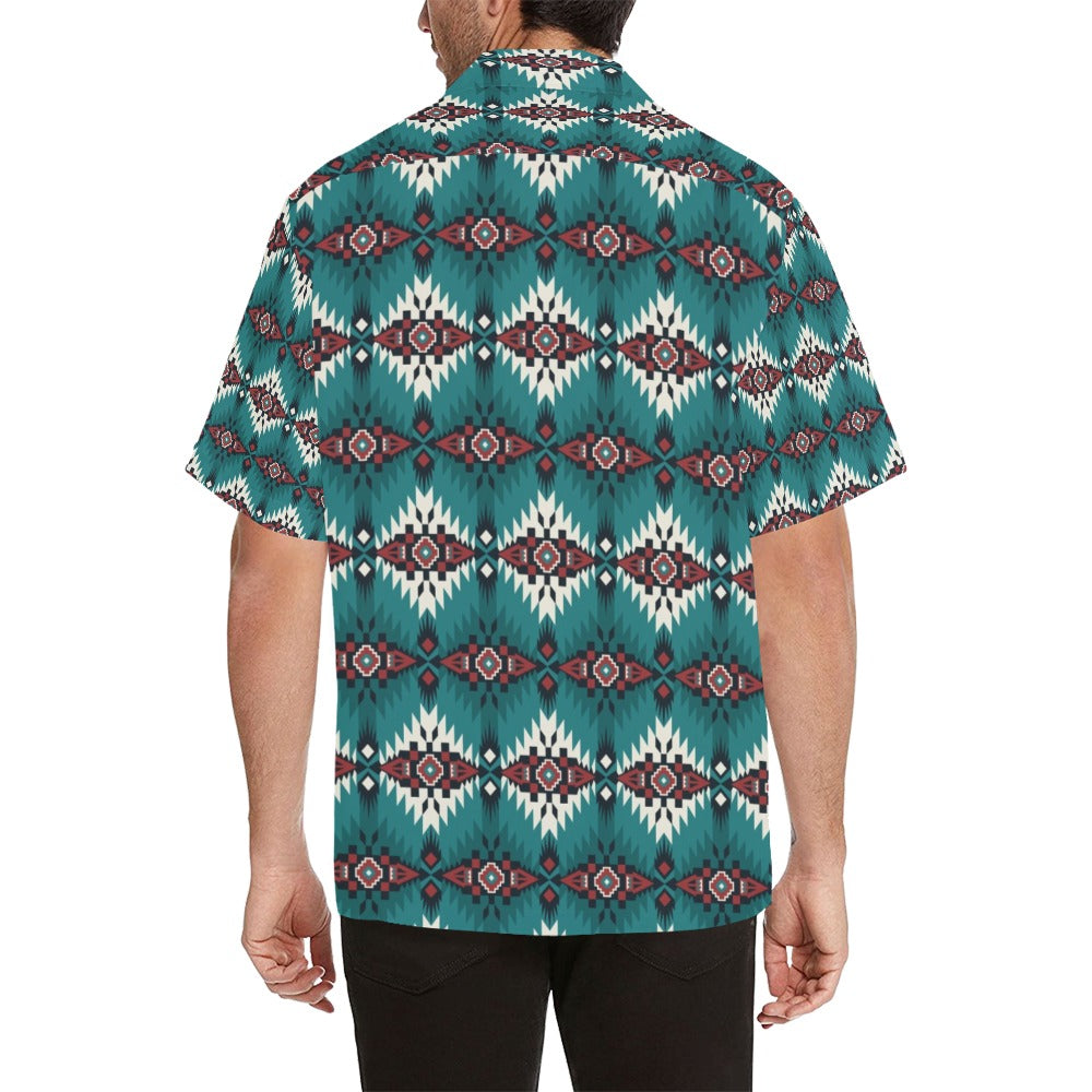 Southwest Pattern Print Design LKS308 Men's Hawaiian Shirt