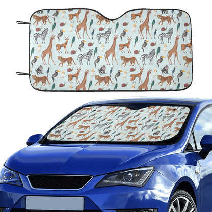 Safari Animal Print Design LKS306 Car front Windshield Sun Shade