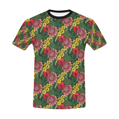 Summer Floral Print Design LKS305 Men's All Over Print T-shirt