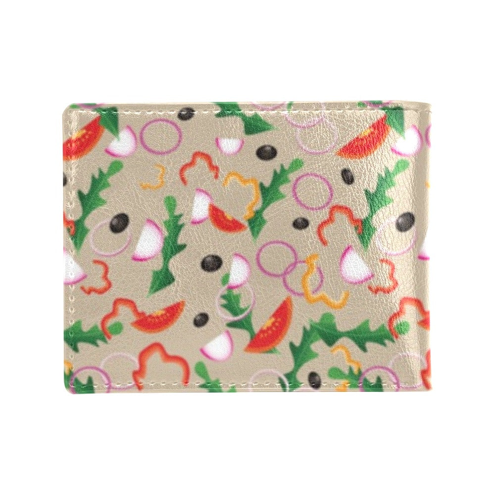 Salad Print Design LKS303 Men's ID Card Wallet