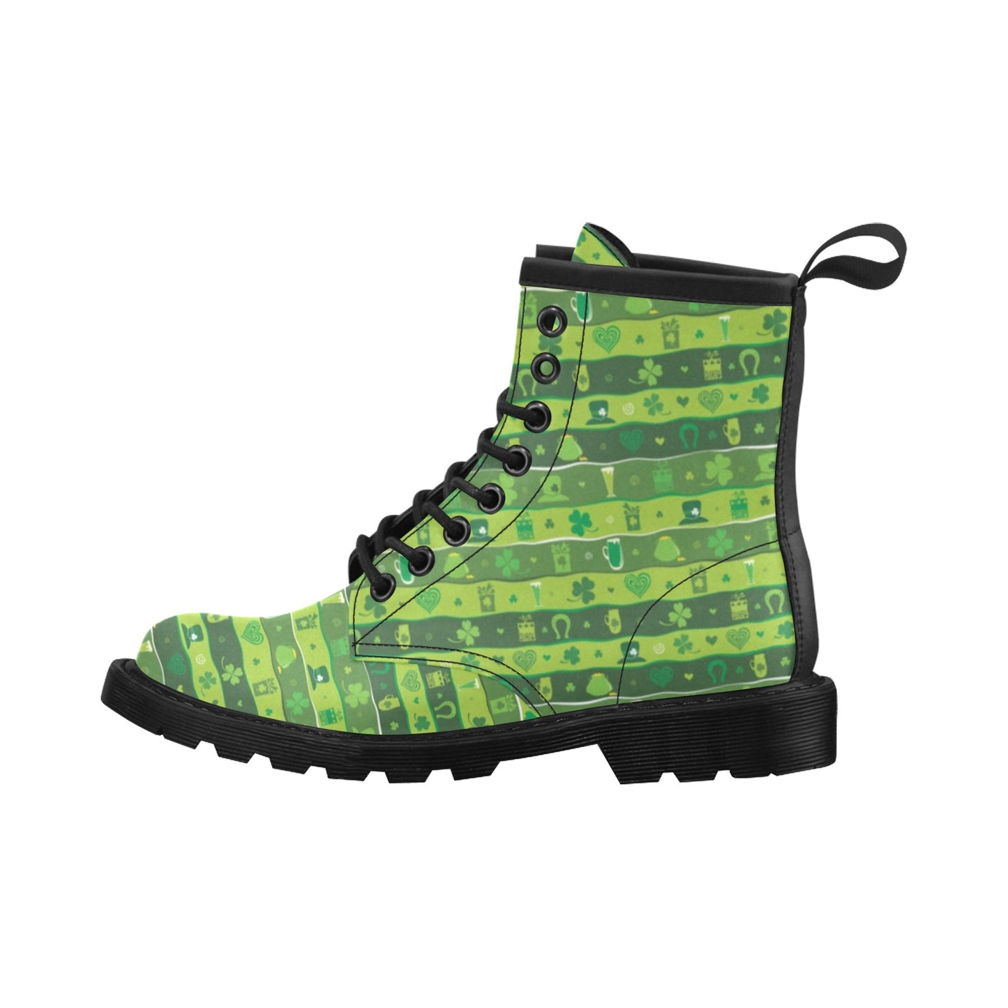 Shamrock Print Design LKS303 Women's Boots