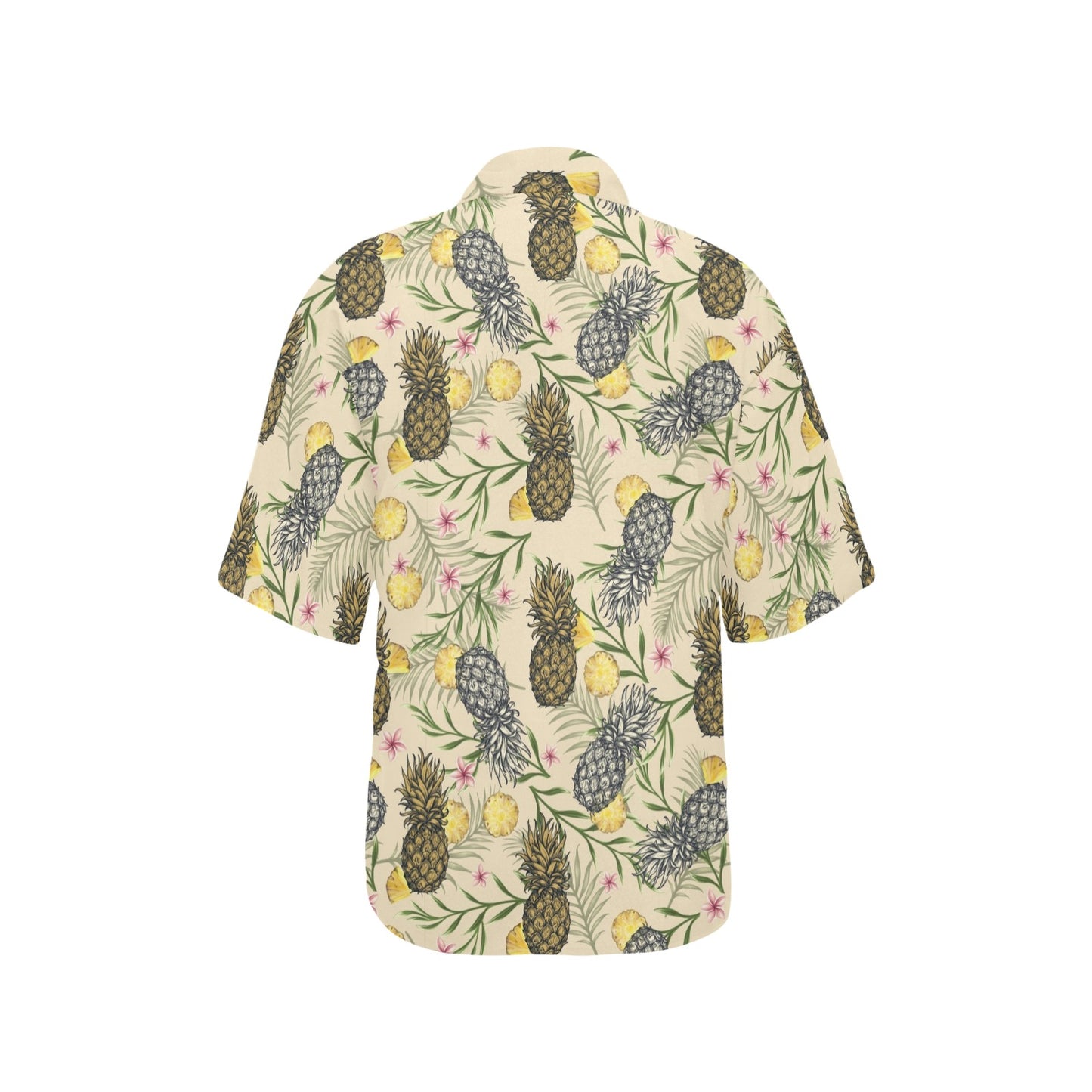 Pineapple Pattern Print Design PP012 Women's Hawaiian Shirt