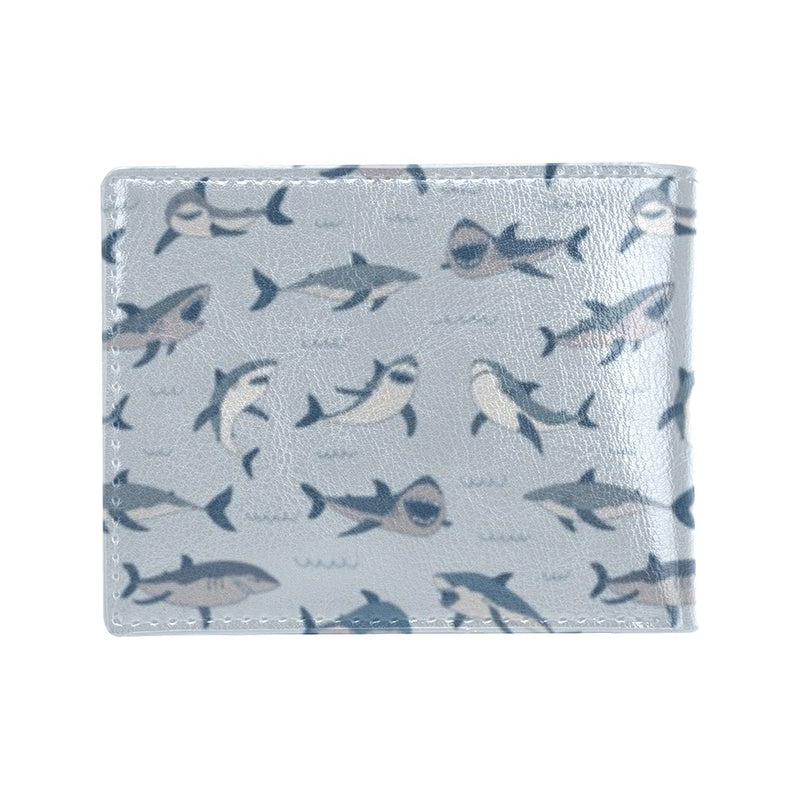 Shark Print Design LKS304 Men's ID Card Wallet