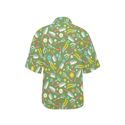 Gardening Pattern Print Design G06 Women's Hawaiian Shirt