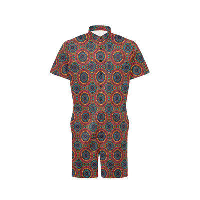 Bohemian Mandala Style Print Men's Romper