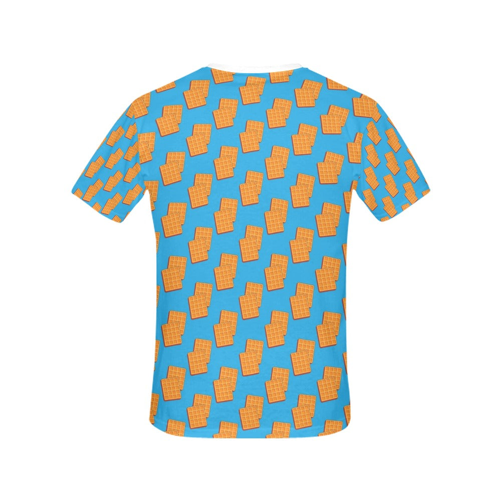 Waffle Print Design LKS304 Women's  T-shirt