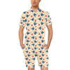 Swallow Bird Pattern Print Design 05 Men's Romper