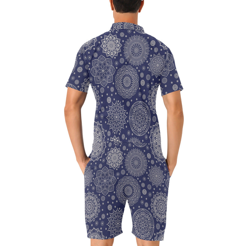 Mandala Pattern Print Design 02 Men's Romper