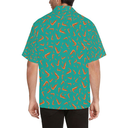 Shrimp Print Design LKS301 Men's Hawaiian Shirt