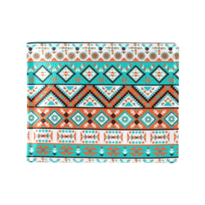 Navajo Style Print Pattern Men's ID Card Wallet