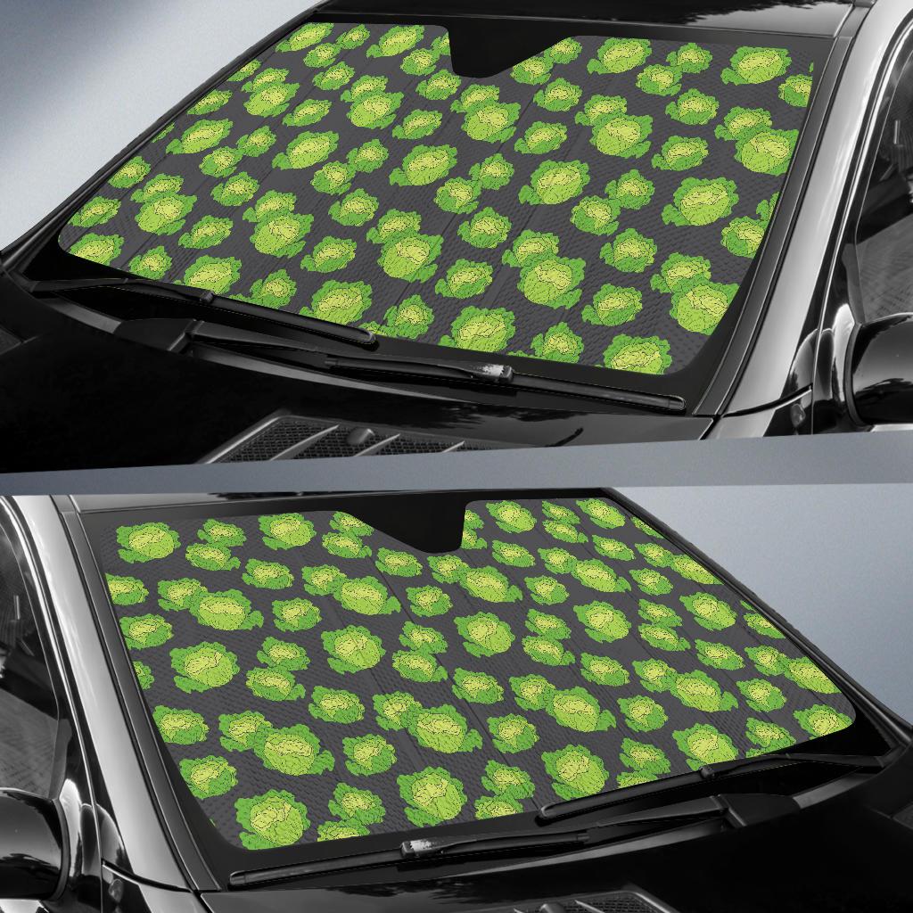 Cabbage Pattern Print Design 01 Car Sun Shade-JORJUNE.COM