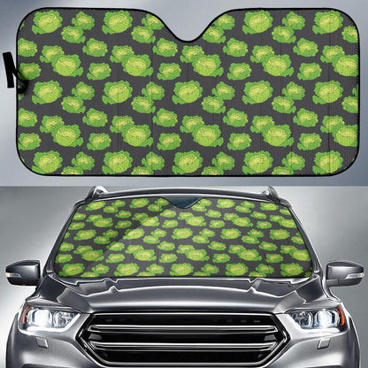 Cabbage Pattern Print Design 01 Car Sun Shade-JORJUNE.COM