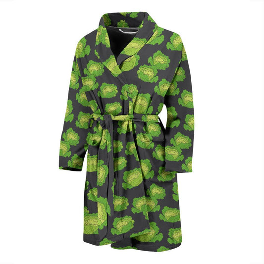 Cabbage Pattern Print Design 01 Men Bathrobe-JORJUNE.COM