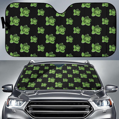 Cabbage Pattern Print Design 03 Car Sun Shade-JORJUNE.COM