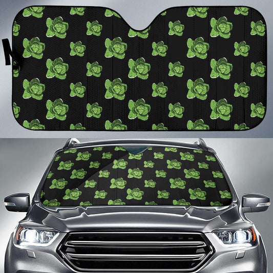 Cabbage Pattern Print Design 03 Car Sun Shade-JORJUNE.COM
