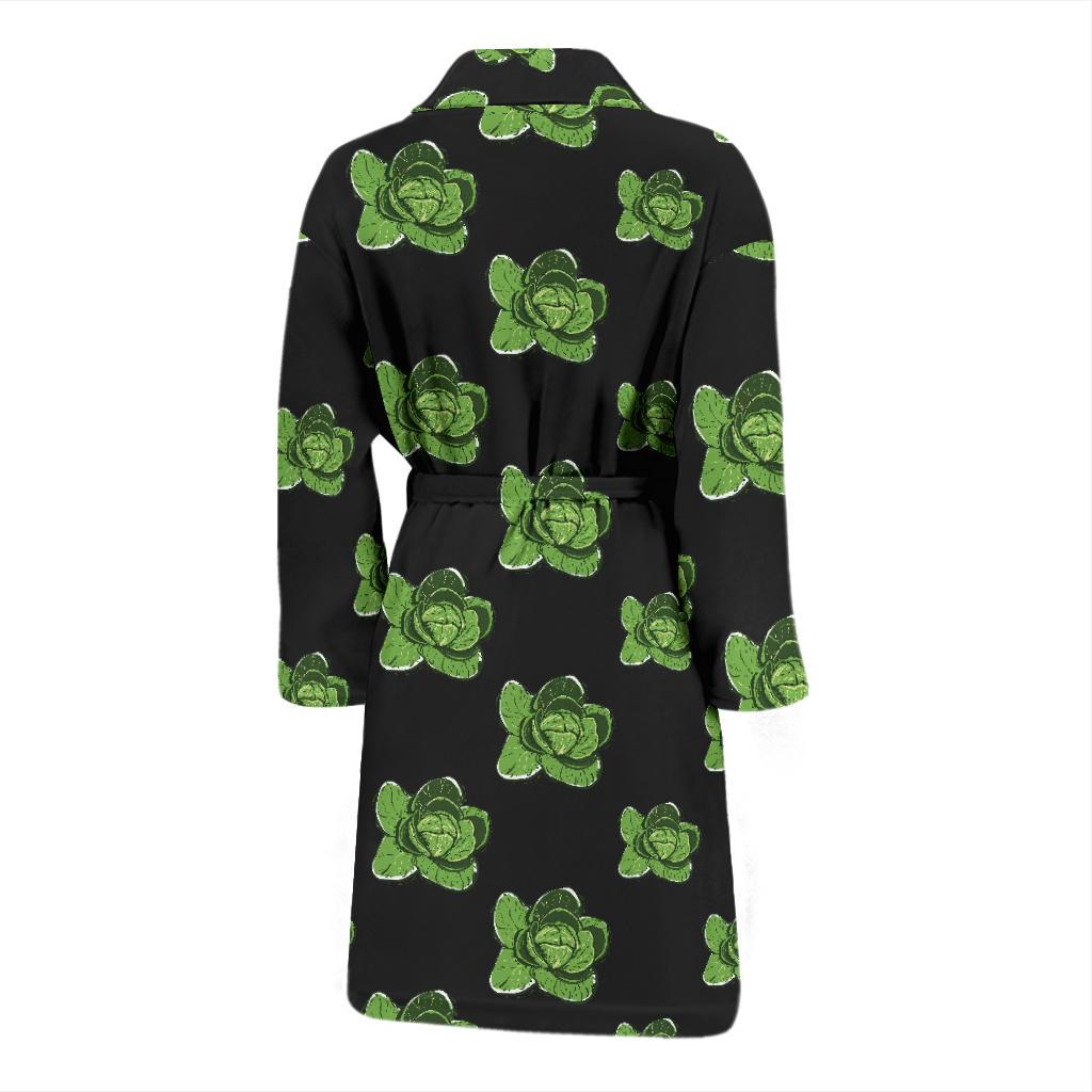 Cabbage Pattern Print Design 03 Men Bathrobe-JORJUNE.COM