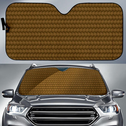 Cable Knit Pattern Print Design 02 Car Sun Shade-JORJUNE.COM