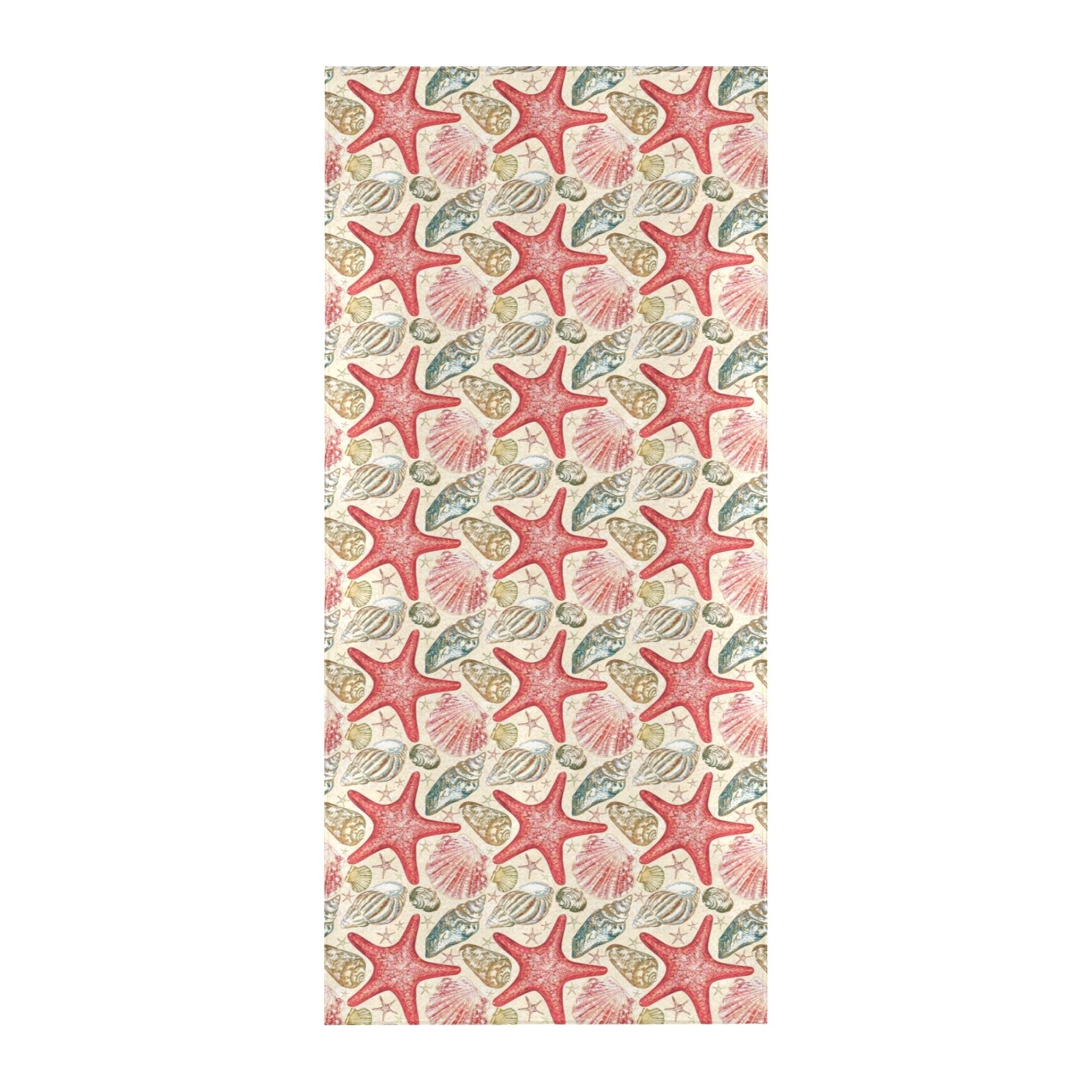 Seashell Print Design LKS301 Beach Towel 32" x 71"