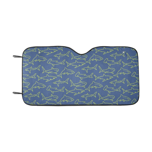 Shark Print Design LKS301 Car front Windshield Sun Shade
