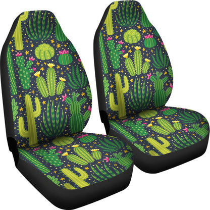 Cactus Cute Print Pattern Universal Fit Car Seat Covers
