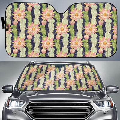 Cactus Pattern Print Design 01 Car Sun Shade-JORJUNE.COM