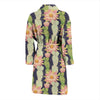 Cactus Pattern Print Design 01 Men Bathrobe-JORJUNE.COM