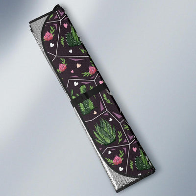 Cactus Pattern Print Design 03 Car Sun Shade-JORJUNE.COM