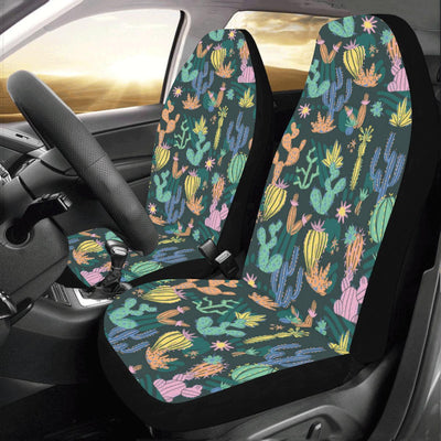 Cactus Pattern Print Design 05 Car Seat Covers (Set of 2)-JORJUNE.COM