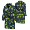 Cactus Pattern Print Design 07 Men Bathrobe-JORJUNE.COM