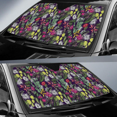 Cactus Pattern Print Design 08 Car Sun Shade-JORJUNE.COM