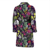 Cactus Pattern Print Design 08 Men Bathrobe-JORJUNE.COM