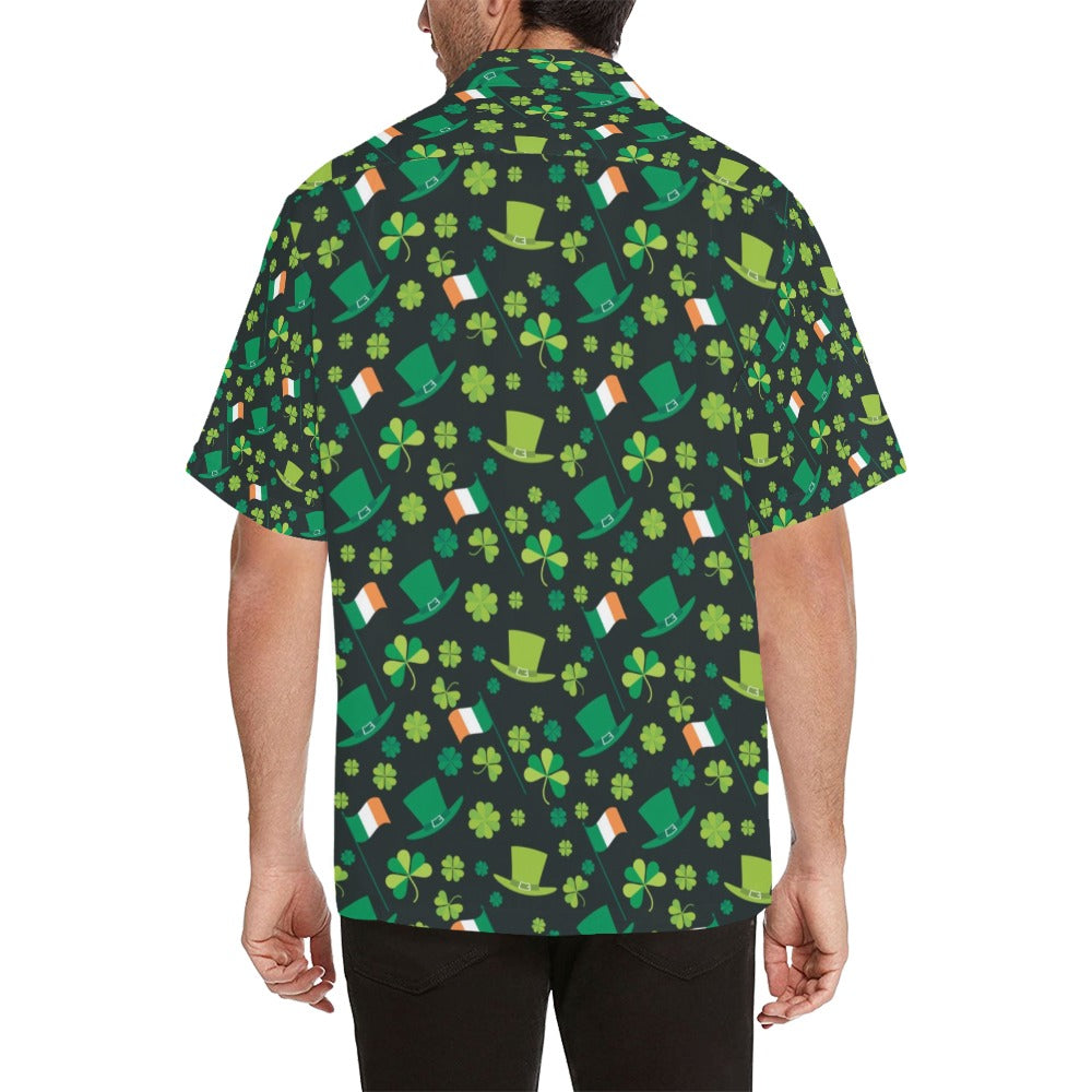 Shamrock Saint Patrick's Day Print Design LKS304 Men's Hawaiian Shirt